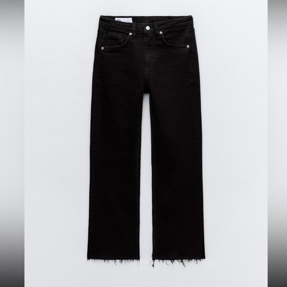 Zara straight leg black denim - Picture 2 of 3